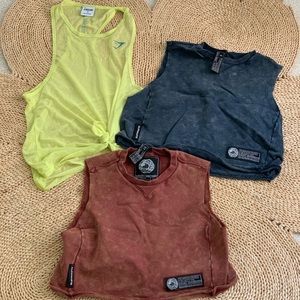 Bundle of Alphalete and Gymshark tanks, size SM and XS